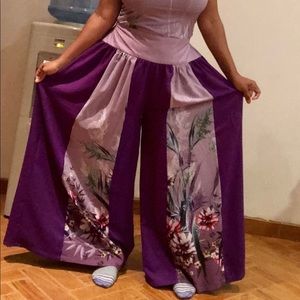 New design Palazzo Pants Purple with top